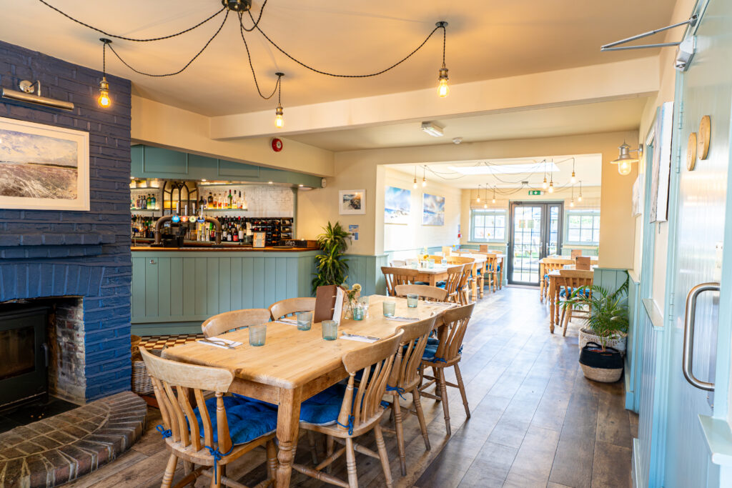 Modern restaurant dining interior